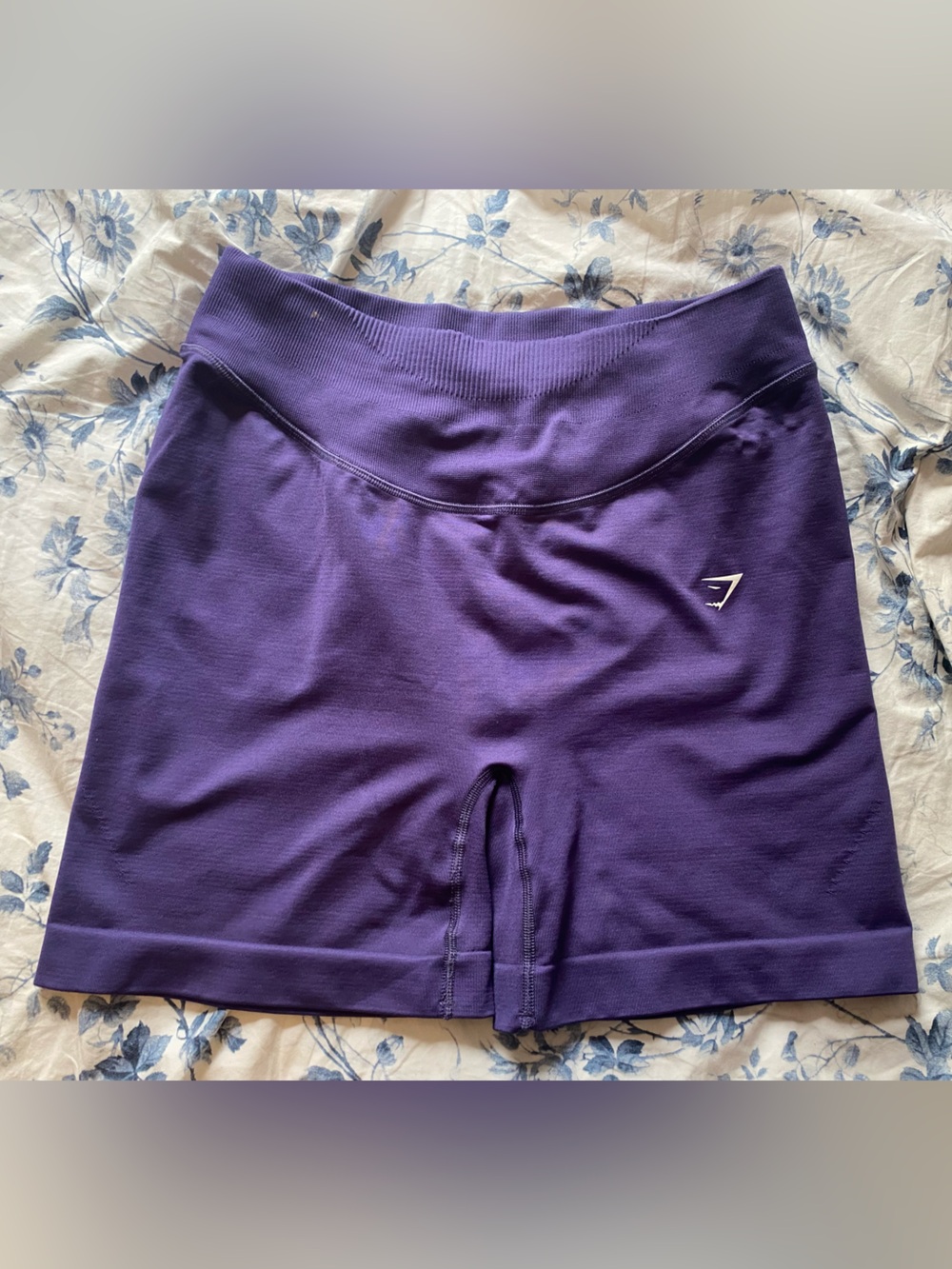 Gymshark Deep Purple High-Waist Seamless Workout Shorts